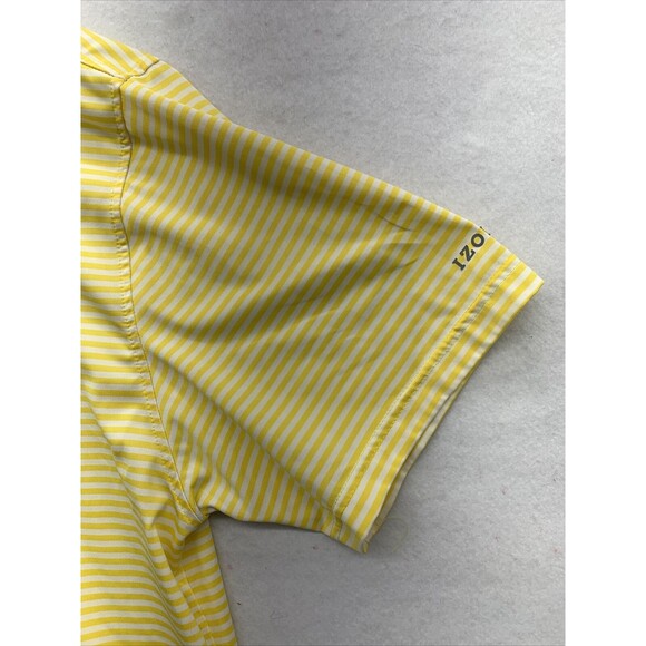 IZOD Golf  1/4 Button Pullover Shirt Men's Size XXL Yellow Short Sleeve Summer - Picture 9 of 12